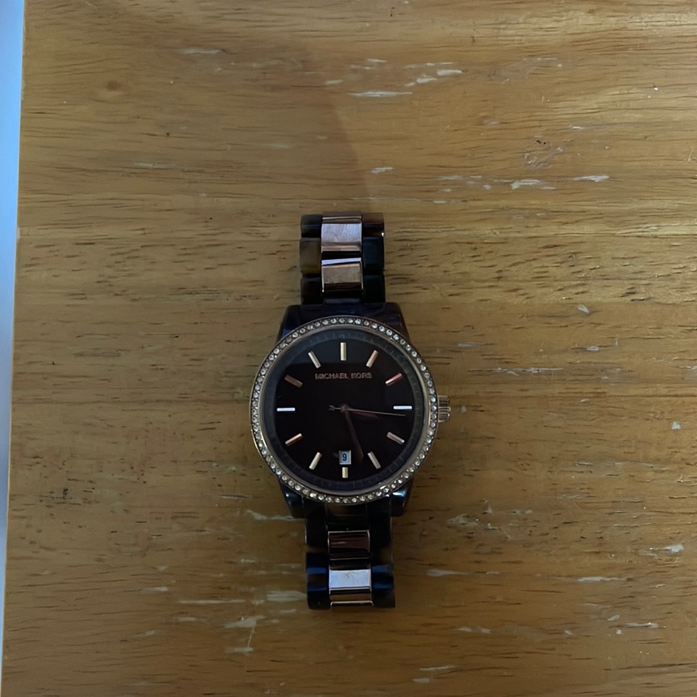 MK tortoiseshell watch